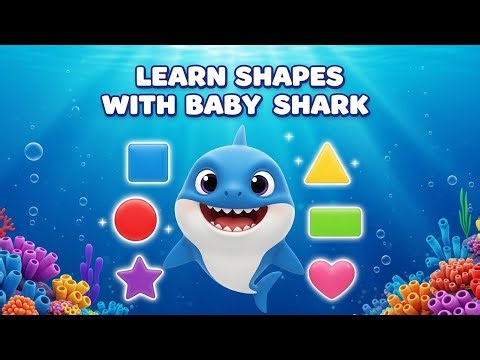 Learn Shapes with Baby Shark 🦈 | Fun Shapes Song for Toddlers & Preschool Kid