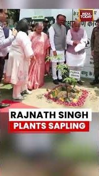 Rajnath Singh Plants Sapling on Environment Day, Promotes Green Initiative #environment