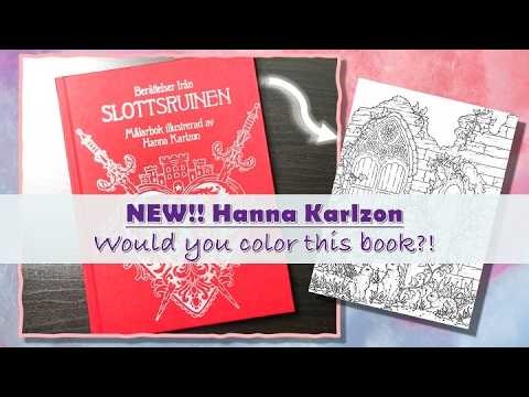 ✨NEW✨ Hanna Karlzon Book – Tales from the Castle Ruins| Full flip through & Review| ADULT COLOURING