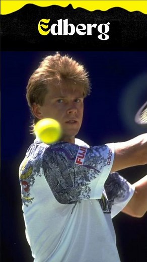 🟡 EDBERG vs COURIER 🟡 ​#StefanEdberg #TennisShorts #VintageTennis #ServeAndVolley #ATP #TennisLegend