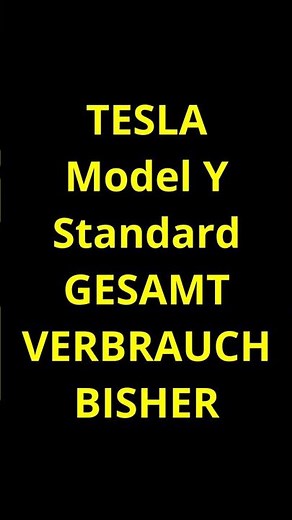 Tesla Model Y Standard Winter Verbrauch total consumption so far