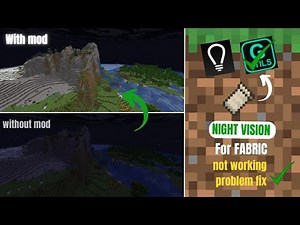 HOW TO INSTALL NIGHT VISION FOR FABRIC | LEGACY LAUNCHER Full bright resource pack problem FIX[easy]