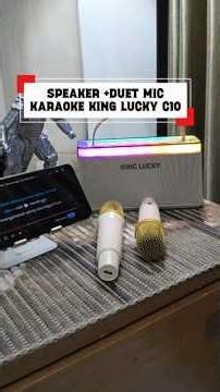 Portable Mini Dual Microphone Speaker, Insanely Loud Karaoke Sound‼️