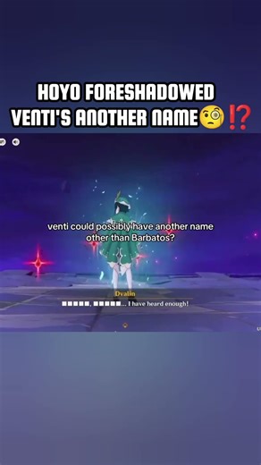 Hoyo foreshadow venti's another name⁉️🧐🤔 #genshinimpact #venti #honkaistarrail