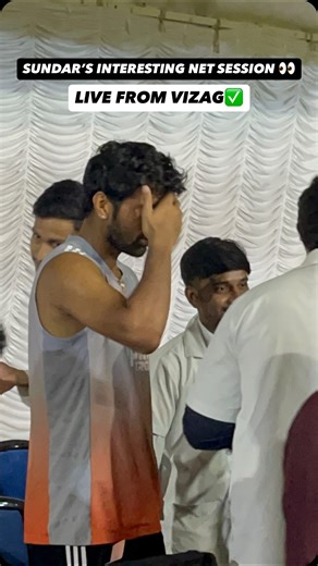 Kanav Bali on Instagram: "LIVE From Vizag: Washington Sundar’s interesting net session today👀 [ IND vs SA, Gautam Gambhir, Washington Sundar, Cricket ] #INDvsSA"