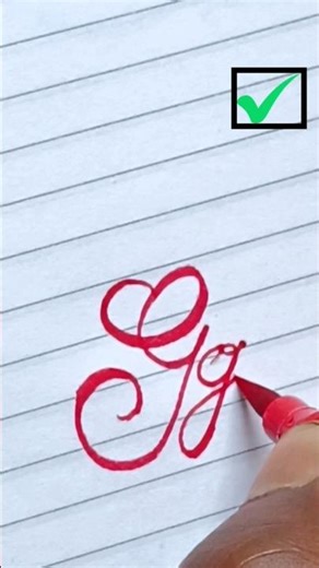 How to Write Letter G in Calligraphy ✨ | Easy Alphabet Drawing | A to Z Calligraphy Series