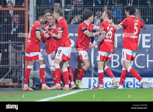 Germany. 07th Mar, 2026. Fussball 2. Bundesliga 25. Spieltag VfL Bochum - 1. FC Kaiserslautern am 07.03.2026 im Vonovia Ruhrstadion in Bochum Torjubel zum 1:2 durch Marlon Ritter (Kaiserslautern) DFL regulations prohibit any use of photographs as image sequences and/or quasi-video. Foto: Revierfoto Credit: ddp media GmbH/Alamy Live News Stock Photo - Alamy