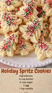 Holiday Spritz Cookies | Cakecrafted Recipes
