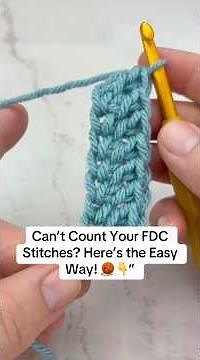 How to Count Foundation Double Crochet (FDC) Stitches + Start Row 2! 🧶✨