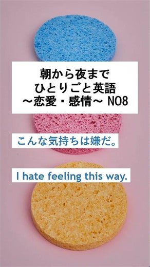 Talking to Myself in English from Morning to Night ~Love and Emotions~ No. 8