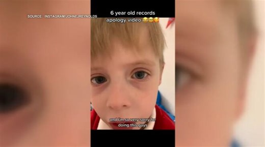 Sidebar: Boy records apology video on dad's phone