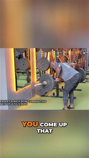 Deadlift + Back Row exercise by Mo #fitnesslounge #fitnessmotivation #tips #fyp