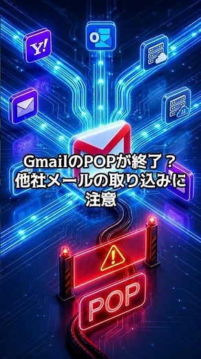 【PC雑学】GmailのPOPが終了？他社メールの取り込みに注意 #IT解説 #Gmail仕様変更 #メール管理