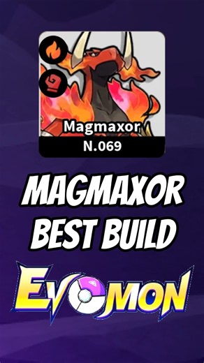Magmaxor/Magma Best Build Evomon Roblox #evomon #roblox #shorts