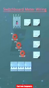 Switch board meter wiring | 𝐄𝐥𝐞𝐜𝐭𝐫𝐨𝐧𝐢𝐜 𝐂𝐨𝐦𝐩𝐨𝐧𝐞𝐧𝐭𝐬