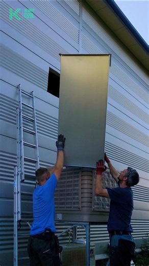 Installing an Evaporative Air Cooler 💨 #HVAC #AirCooler #Installation #Shorts #Cooling #Evaporation