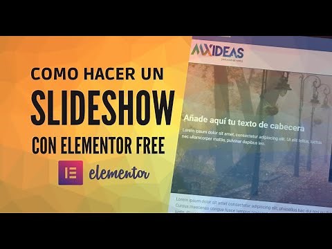 😎 Elementor Slideshow - Fácil sin plugins 2021