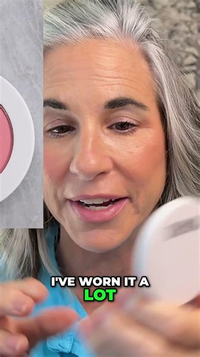 Gray Hair Girls Need This Blush Color! #maturemakeup #grayhair #beautyhacks