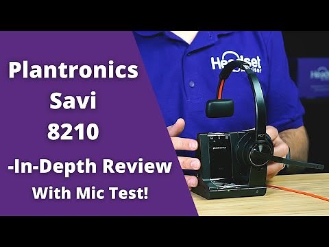Plantronics Savi 8210 In Depth Review! With Mic Test!