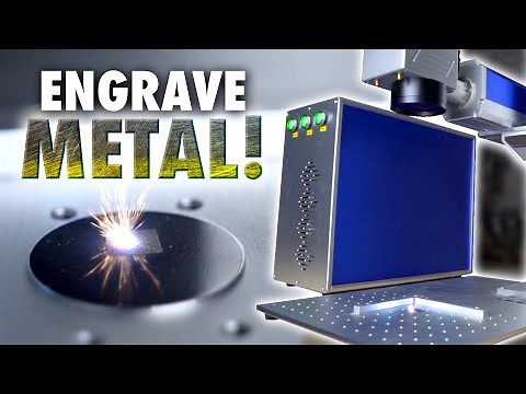 This Laser Can Engrave METAL! - OMTech 20W Fiber Laser Review