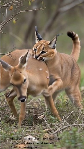 Unbelievable Speed! Caracal Takes Down Deer in Seconds” #wildlifeentertainment#aiautomation