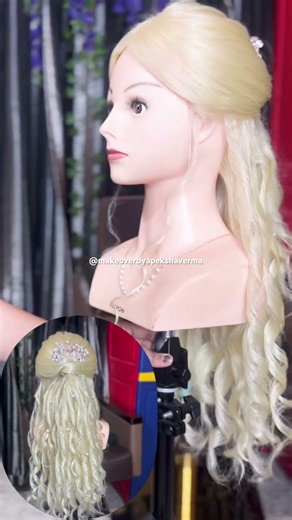 Engagement hairstyle #shorts#viralshorts #viral #hairstyle #wedding#fyp