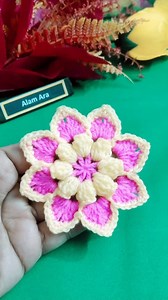 56K views · 1.2K reactions | Beautiful Crochet flower in two colours. #crochet #crochetflower #diy #art #tips | Alam Ara | Facebook