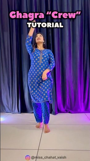 Ghagra “Crew” | Learn Easy Dance Steps | Chahat Vaish #dancetutorial #crew