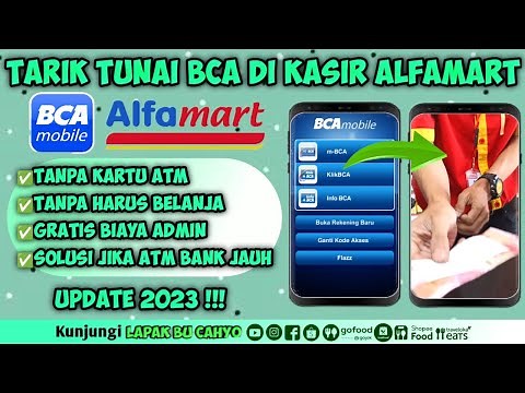 Cara tarik tunai bca di kasir alfamart tanpa kartu atm terbaru 2023