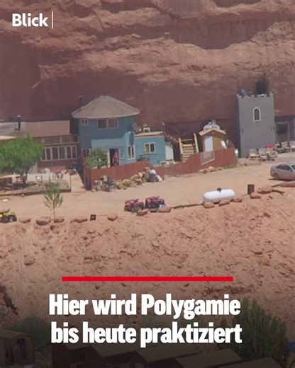 🇺🇸🏡 Rockland Ranch ist eine kleine, mormonische Gemeinde in der Wüste Utahs, wo etwa 35 Familien in Häusern leben, die in den Felsen gebaut wurden. Die Gemeinde wurde als Rückzugsort für Menschen gegründet, die ein Leben ausserhalb der Öffentlichkeit suchten. | Blick