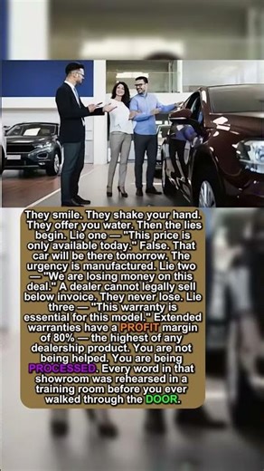 3 Lies Every Car Dealer Tells You on Day 1st