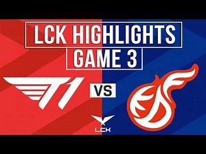 T1 vs KDF Highlights Game 3 | LCK 2024 Summer | T1 vs Kwangdong Freecs