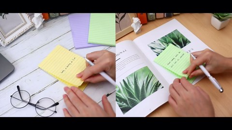 4×6 Sticky Notes - Lined Sticky Notes 4 x 6 inch, 6 Pads/Pack, Sticky Note Pads, Strong Sticking Power, 6 Unique Sticky Notes with Line, Vertical Sticky Note Pack, Easy to Post for Notebook