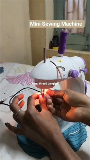 How to insert the thread into machine #renuthreadbangles #dosubscribe