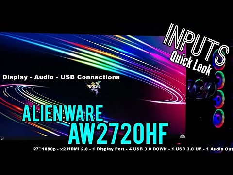 Alienware AW2720HF - Display - Audio - USB Inputs