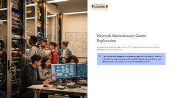 Network Administrator Career Exploration | Job Skills PowerPoint Lesson