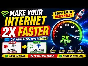 How to Boost Internet Speed on Windows 10/11 ⚡ (2026 Guide)