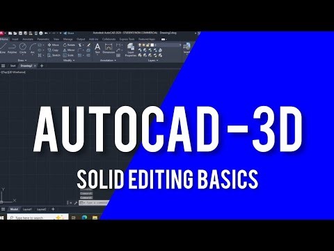 AutoCAD 3D | Solid Editing Basics Explained | Master every Tool Step-by-Step