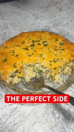 This Cheesy Broccoli Rice Casserole Is TOO GOOD 🤤