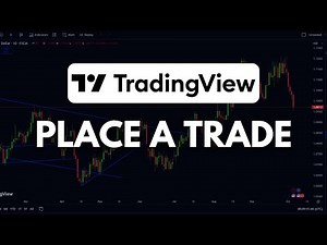 How to Place a Trade on TradingView Mobile App Tutorial - 2025