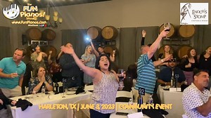 Thank you to Enoch's Stomp Vineyard & Winery for bringing Fun Pianos - Traveling Dueling Pianos to their community event in Harleton, Texas at Enoch's Stomp Winery and Vineyard! We had a FUN time with you! If you see yourself, tag yourself, and share how much fun you had with "@FunPianos" (Which happens to be our handle on every social media platform. :-) ). Want to see another show of ours? All live upcoming Fun Pianos shows (both dueling pianos and one-player) can be found at: http://www.Faceb