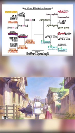 🔥Semi-Finals🔥 Best Winter 2026 Anime Openings Tournament - Frieren: Journey’s Beyond End [lulu.] vs Jujutsu Kaisen [AIZO] | Opening #anime #animeopening #animetournament #frieren #jujutsukaisen