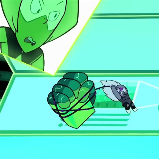 I will never not find this absolutely hilarious, it's like destroying a kid's toy and they tattle to their 6 foot, bodybuilder dad to come beat you up so they can continue playing 💀 also this is reposted bc sounds are messing up #PERIDOT #AMETHYST #crystalgems #stevenuniverse #stevenuniverseamethyst #stevenuniverseperidot