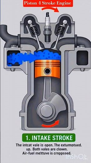 4-Stroke Car Engine Steps