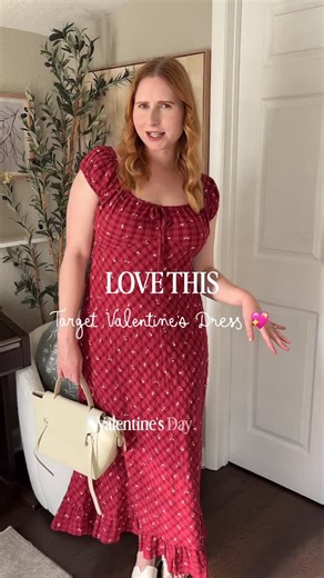 Amanda Burrows | Midsize Fashion | size 10 Fashion Inspo | Drop: DRESS ✨ for the 🔗 info on this @target sundress find that I think will be what I wear for VDAY plans! 💖👏🏻🌸 Size M, love the ruching... | Instagram