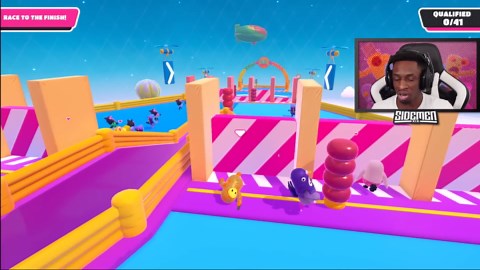 Can all the Sidemen make it to the Fall Guys final?