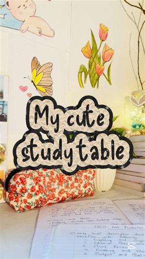 📝🌸My cute Study Table📕🤍💐 #study #studyroutine #studymotivation #viral #trending #subscribers