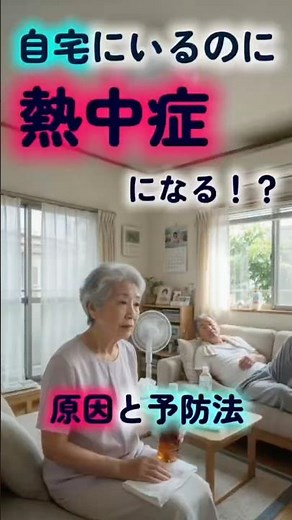 自宅にいるのに熱中症になる！？原因と予防法【保健師の健康教育】