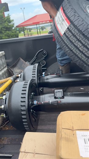 Carter 10k Super Single Trailer Kit! .2) 10k carter electric brake axles with springs, U bolts and hanger kit (all suspension needed to install axles)(4) 17.5” 16-ply heavy duty trailer tires on super single solid wheels .Only $3450. Www.trailerpartsunlimited.com Www.trailerkits.com - 844-898-8687 - 631 TX 75 N Huntsville TX 77320.Pick up or have shipped.#trailerpartsunlimited #traileraxles #carteraxle #trailerkits #cartertrailerparts #trailerparts | Trailer Parts Unlimited