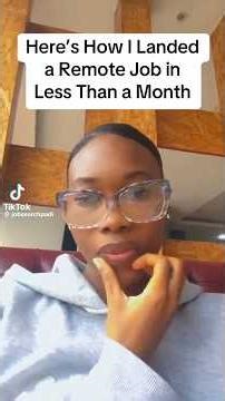 She landed a remote job in under 30 days! Fast tips to get yours now.